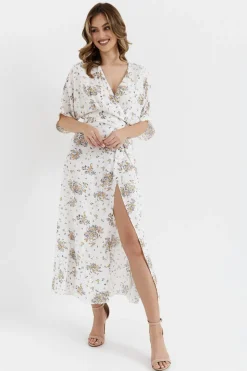Sukienka maxi wiązana w pasie - model 3