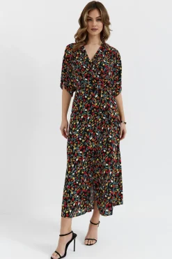 Sukienka maxi wiązana w pasie - model 6