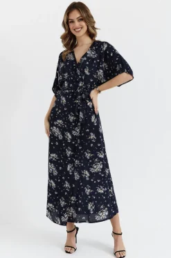 Sukienka maxi wiązana w pasie - model 4