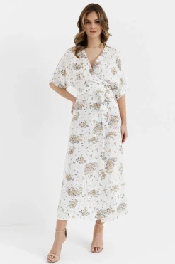 Sukienka maxi wiązana w pasie - model 3