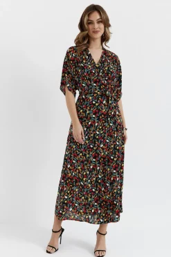 Sukienka maxi wiązana w pasie - model 6