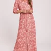 Sukienka maxi zapinana na guziki - model 3