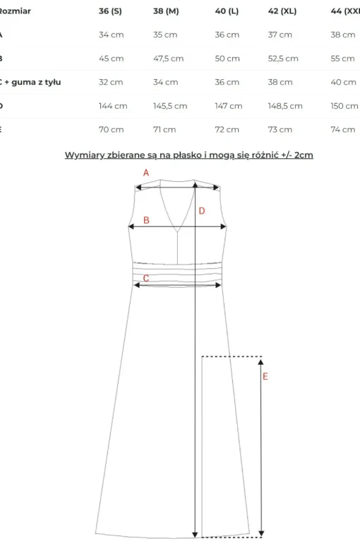 Sukienka z nadrukiem z rozcięciem na nogę - model 2