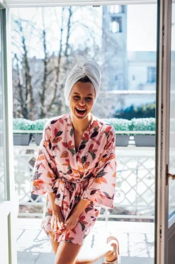 Szlafrok o kroju kimono - model 1