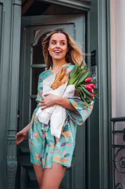 Szlafrok o kroju kimono - model 3