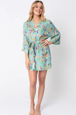 Szlafrok o kroju kimono - model 3