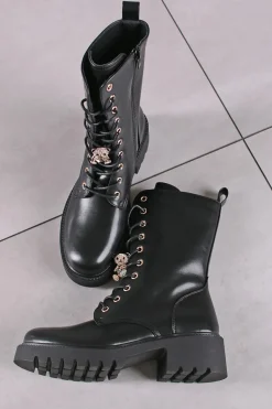 Sznurowane buty Blair - czarne