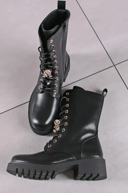 Sznurowane buty Blair - czarne