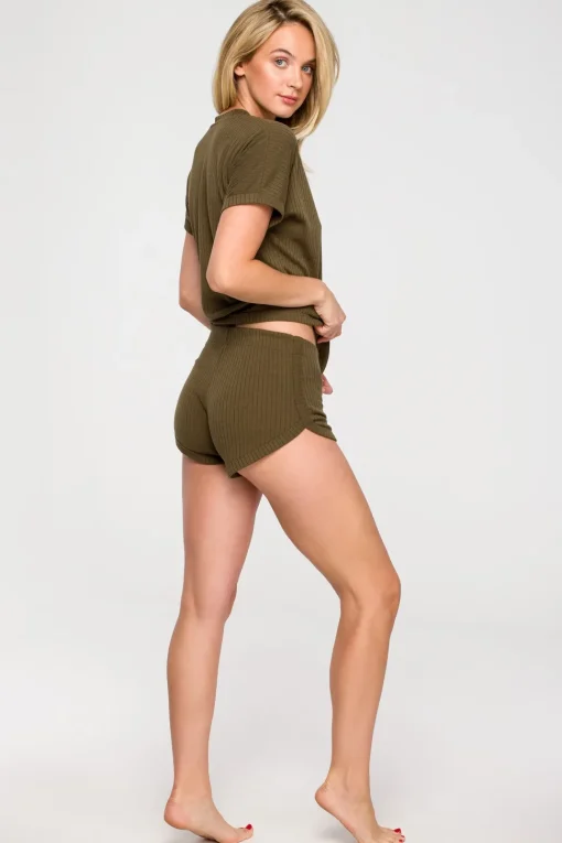 Szorty do spania - khaki