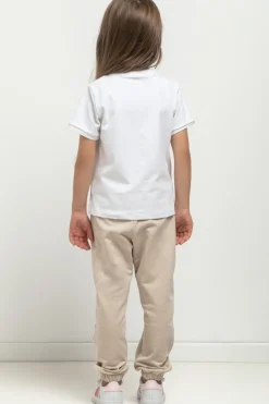 T-shirt dla dziewczynki - biały
