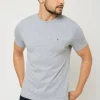 T-shirt męski pod marynarkę - szary