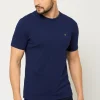 T-shirt męski pod marynarkę - granatowy