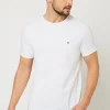 T-shirt męski pod marynarkę - biały