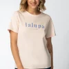 T-shirt z nadrukiem z przodu - brzoskwiniowy