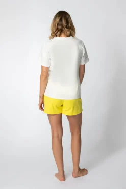 T-shirt z nadrukiem z przodu - ecru