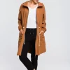 Wygodna bluza typu parka - karmelowa