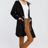 Wygodna bluza typu parka - czarna