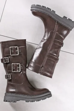 Wysokie buty Baylon - brązowe