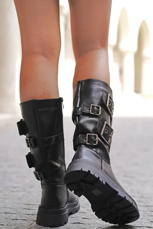 Wysokie buty Baylon - czarne