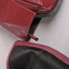 Wysokie buty na cienkim obcasie Maleeka - bordowe