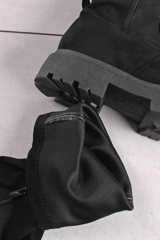 Wysokie buty za kolano - czarne